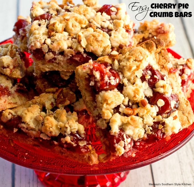 Easy Cherry Pie Crumb Bars