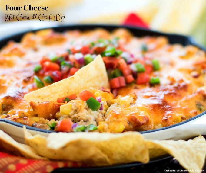 Four Cheese Hot Corn and Crab Dip