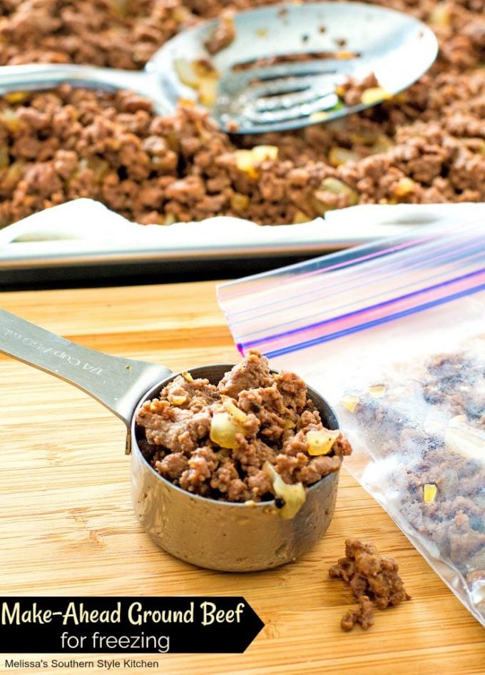 Make Ahead Ground Beef for Freezing