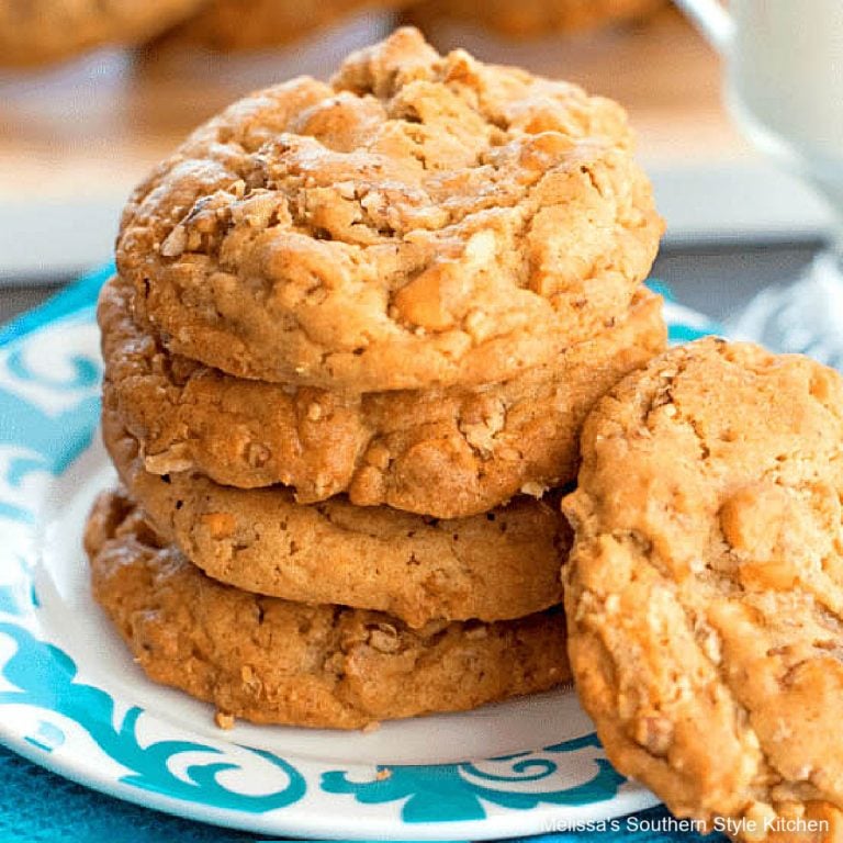 Loaded Butterscotch Toffee Pecan Cookies