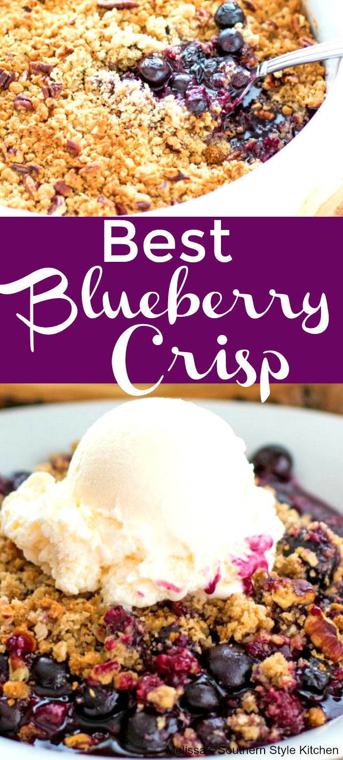 Best Blueberry Crisp - melissassouthernstylekitchen.com