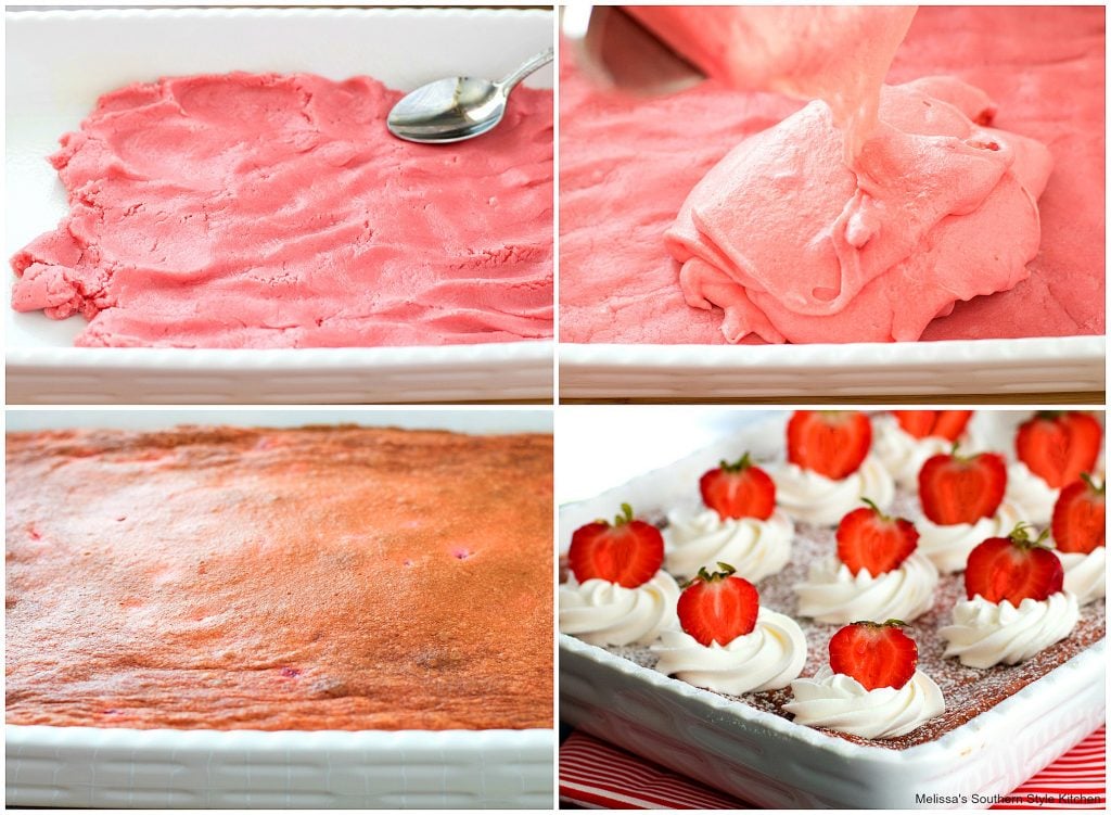 Strawberries and Cream Gooey Butter Cake