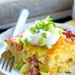 Recipe For Ham and Cheese Hash Brown Brunch Bake