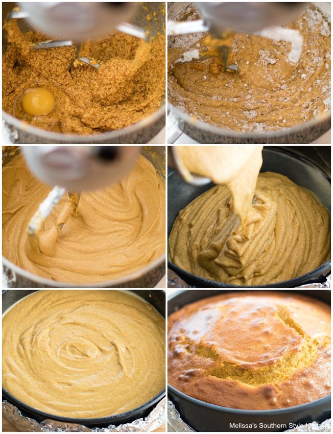 ingredients to make pumpkin spice cake 