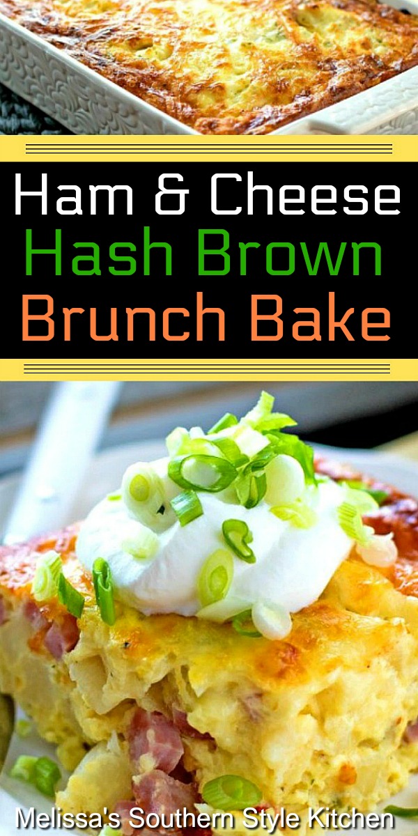 Ham and Cheese Hash Brown Brunch Bake