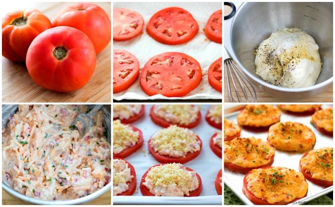 Baked Pimiento Cheese Tomatoes