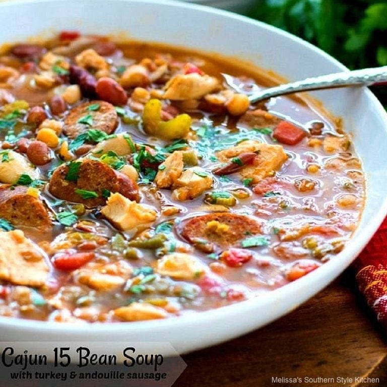 Cajun 15 Bean Soup with Turkey and Andouille Sausage
