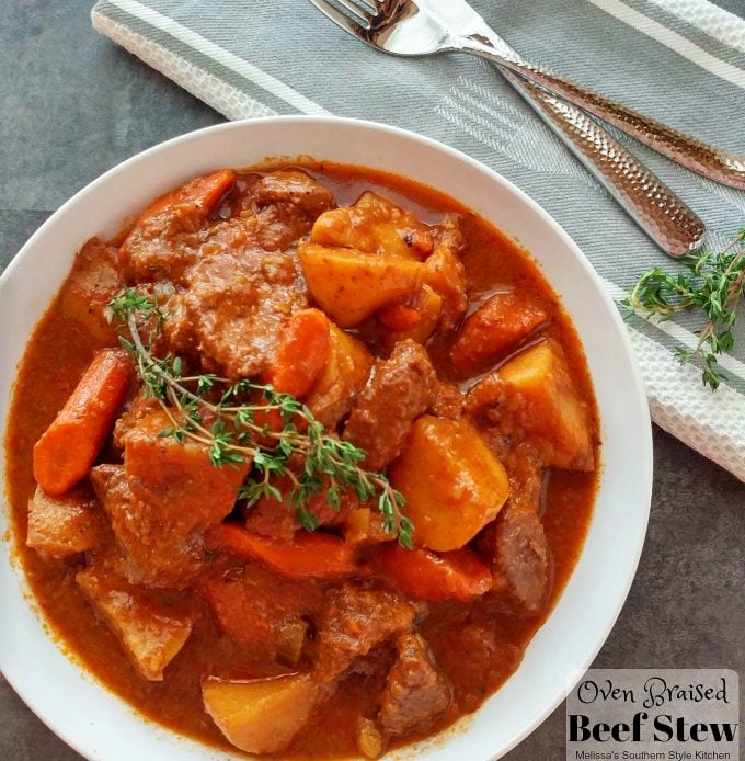 Oven Braised Beef Stew