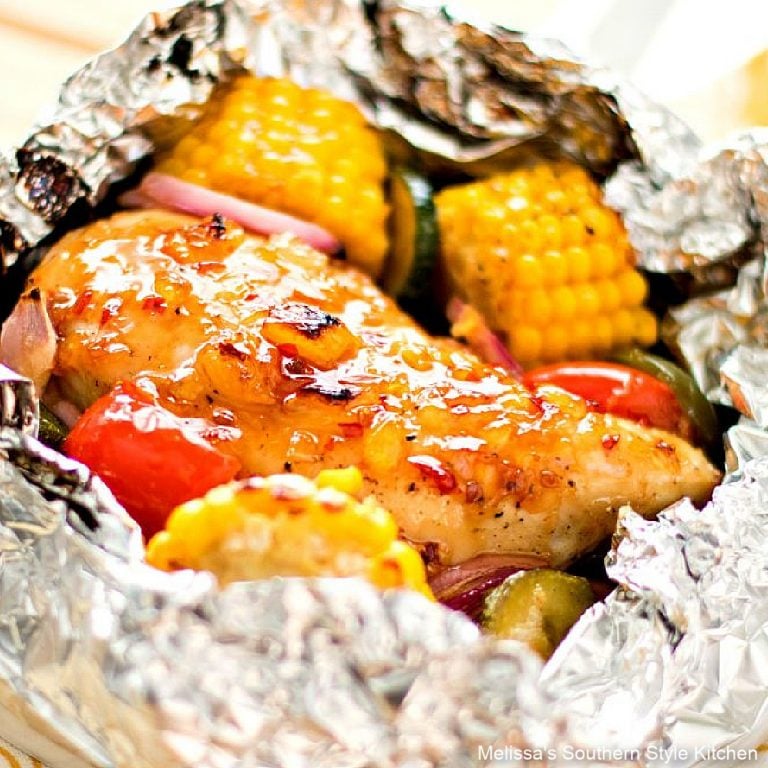 Sweet Chili Chicken and Vegetable Foil Packs
