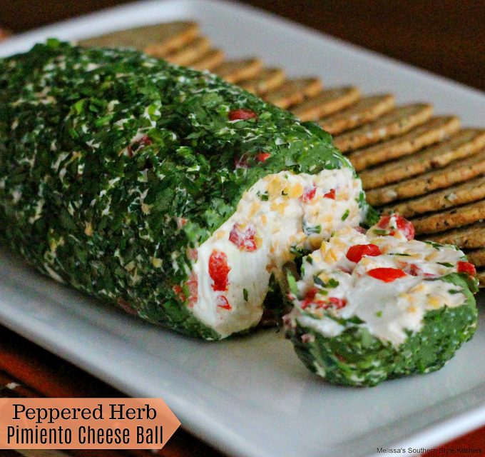 Peppered Herb Pimiento Cheese Ball