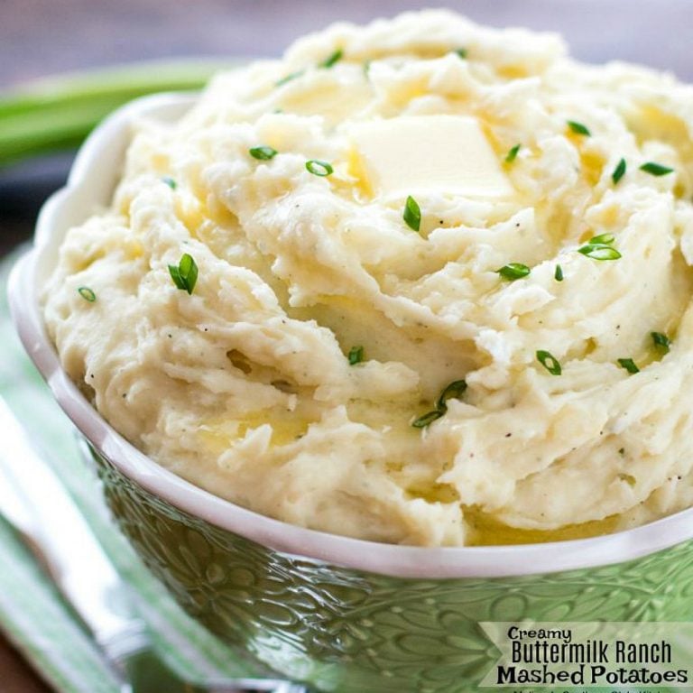 Creamy Buttermilk Ranch Mashed Potatoes