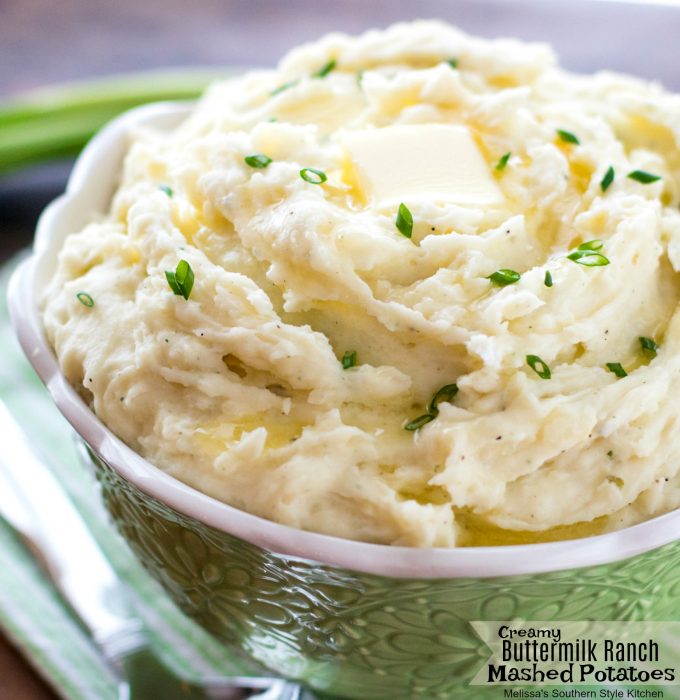 Creamy Buttermilk Ranch Mashed Potatoes
