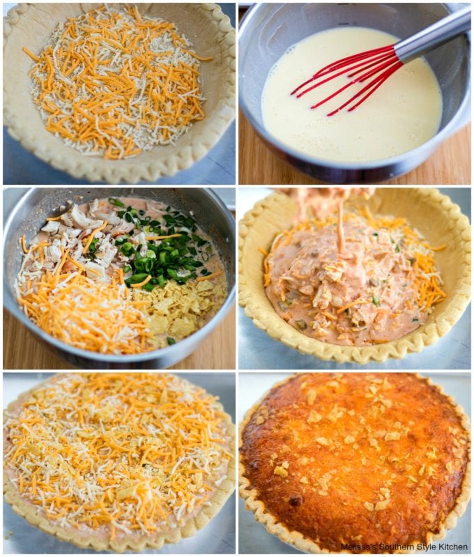 step by step pictures of quiche preparation