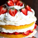 baked Strawberry Shortcake Layer Cake
