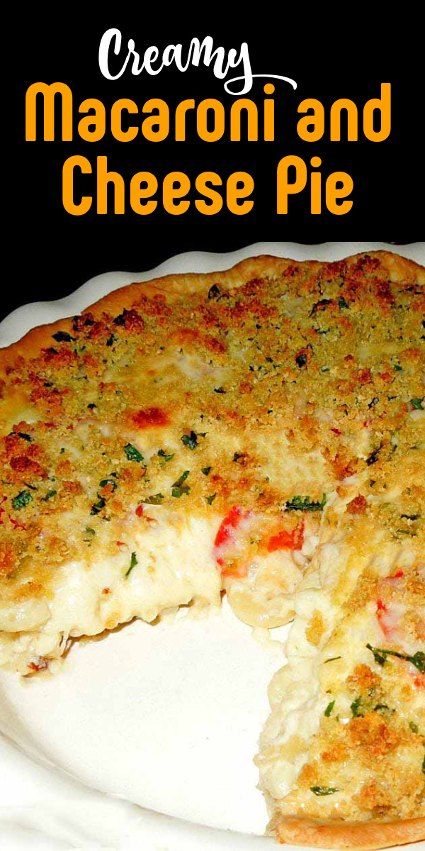 Enjoy a grown-up version of a comfort food classic #macaroniandcheese #macaroniandcheesepie #macaronipie #macaroni #pasta #cheese #plumtomatoes #dinner #dinnerideas #southernfood #southernrecipes