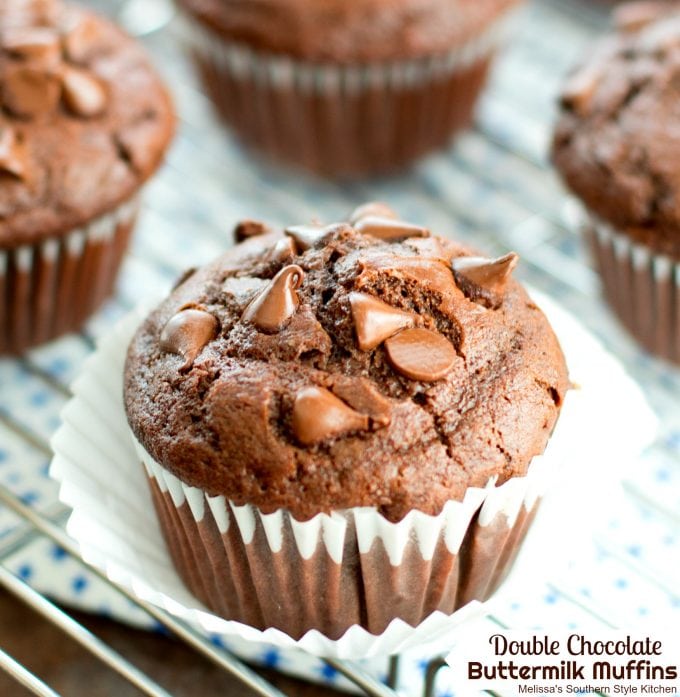 Double Chocolate Buttermilk Muffins