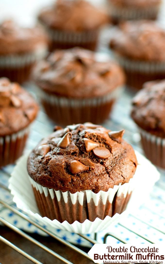 Double Chocolate Buttermilk Muffins