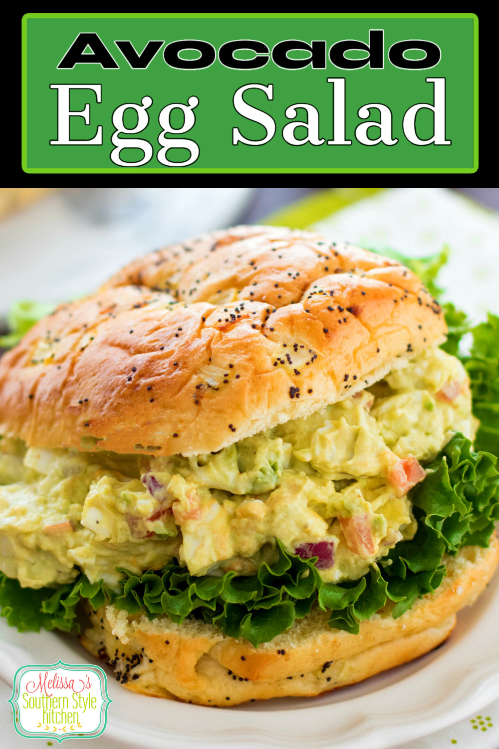 Take egg salad sandwiches t o another level with this Avocado Egg Salad #eggsalad #healthyrecipes #salad #eggs #sandwichrecipes #southernfood #avocadoeggsalad via @melissasssk