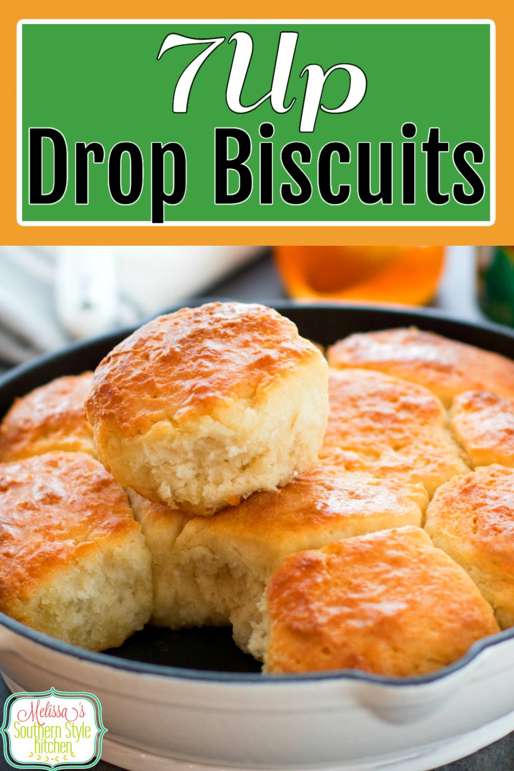No rolling and cutting is required to make these buttery 7UP Drop Biscuits #dropbiscuits #7UP #biscuitrecipes #breadrecipes #southernbiscuits #southernfood #southernrecipes #brunch #breakfast via @melissasssk