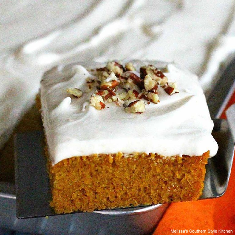 Pumpkin Snack Cake With Browned Butter Frosting