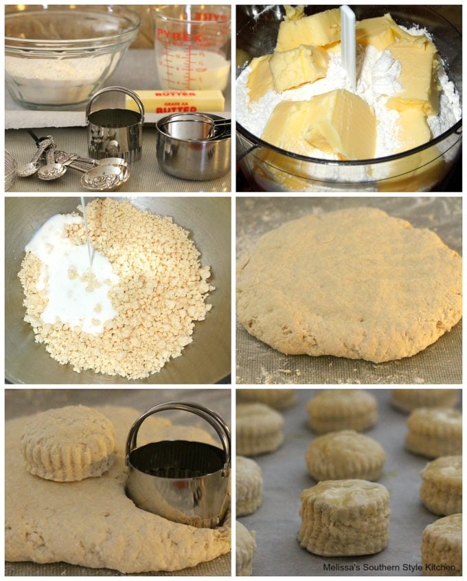 Step-by-Step pictures of preparation of Fluffy Southern Buttermilk Biscuits