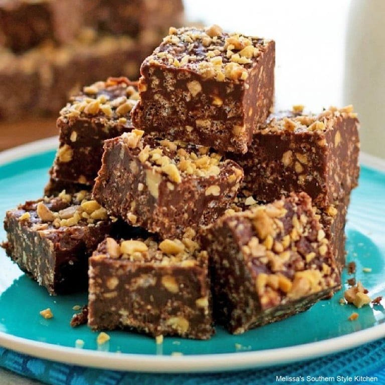 Chocolate Peanut Butter Toffee Crunch Bars
