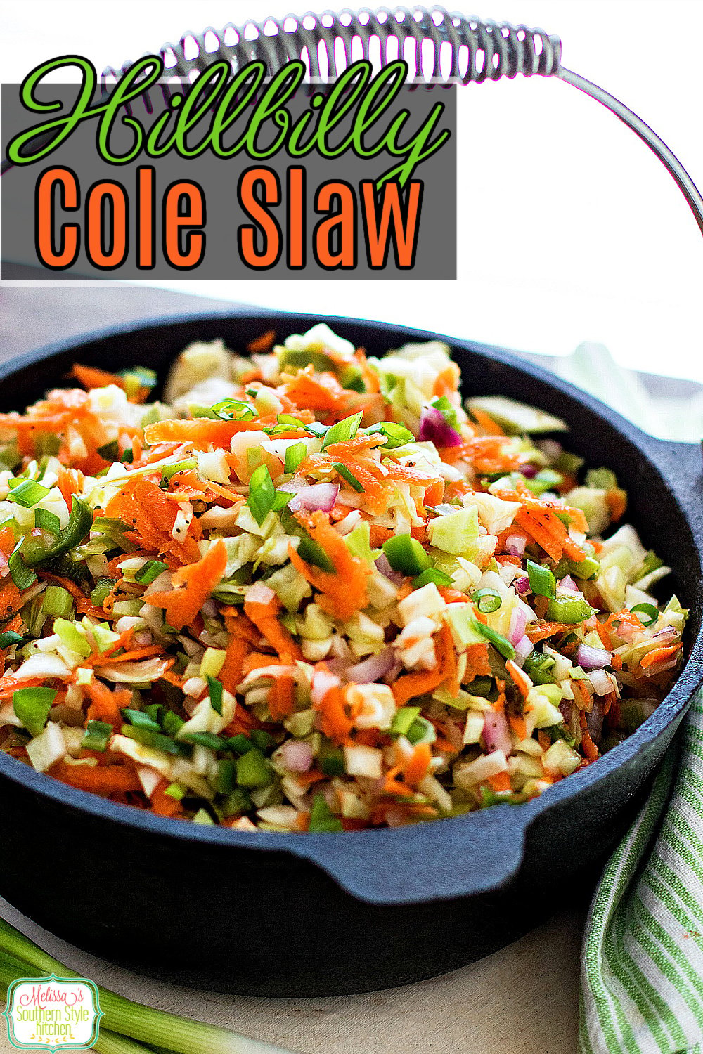 The sweet and tangy vinegar based dressing sets this cole slaw recipe apart from it's mayo-dressed counterparts. The fun name is inspired by a log cabin restaurant by the same name #coleslaw #vinegardressing #coleslawrecipes #deliciousrecipes #salads #summersides #sidedishrecipes #southernfood #southernrecipes #cabbagerecipes via @melissasssk