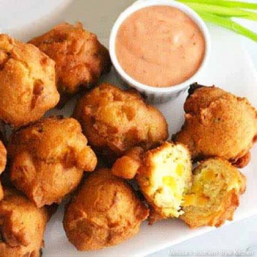Squash Fritters With Sriracha Dipping Sauce