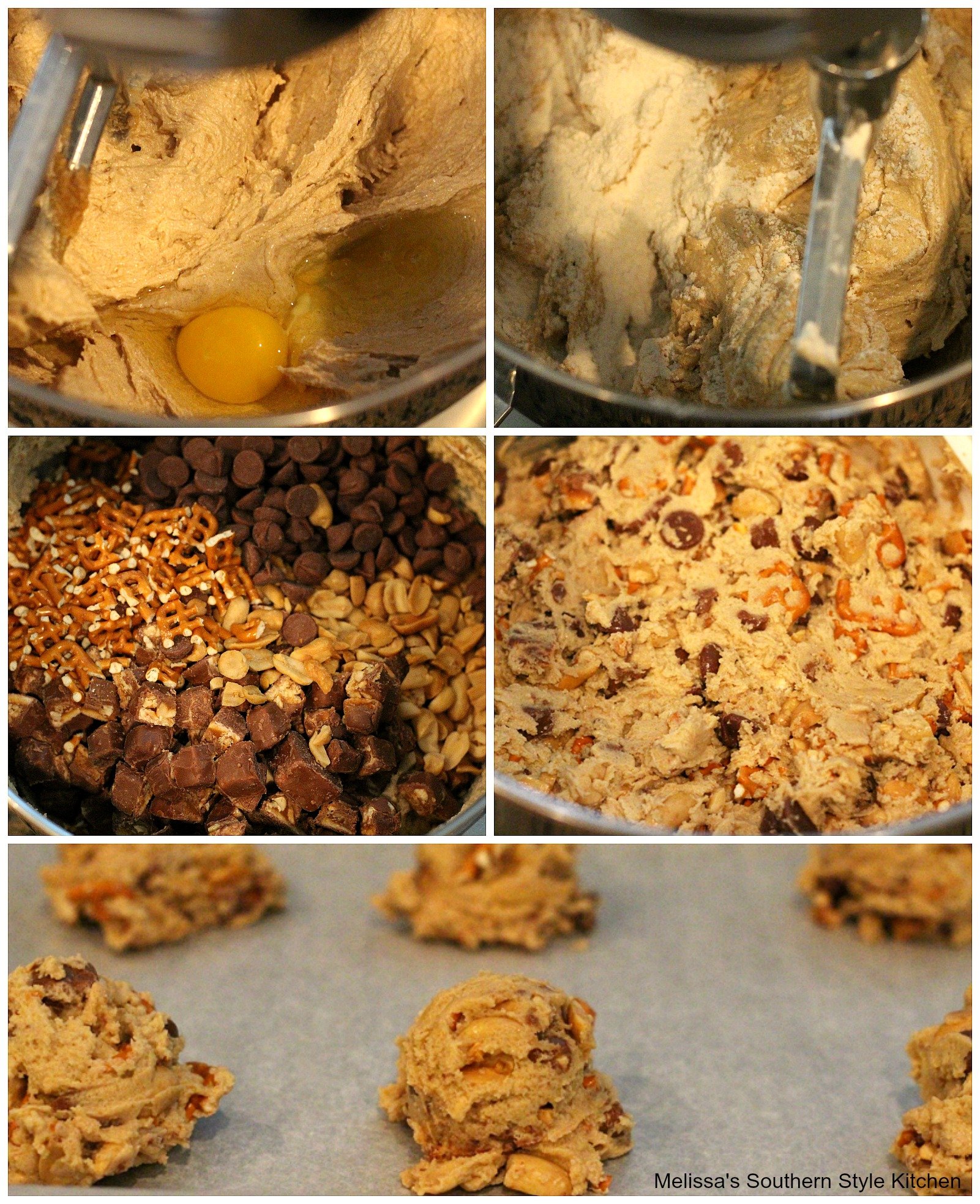 step-by-step images how to make cookie dough