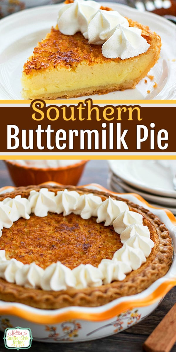 Southern Buttermilk Pie - melissassouthernstylekitchen.com