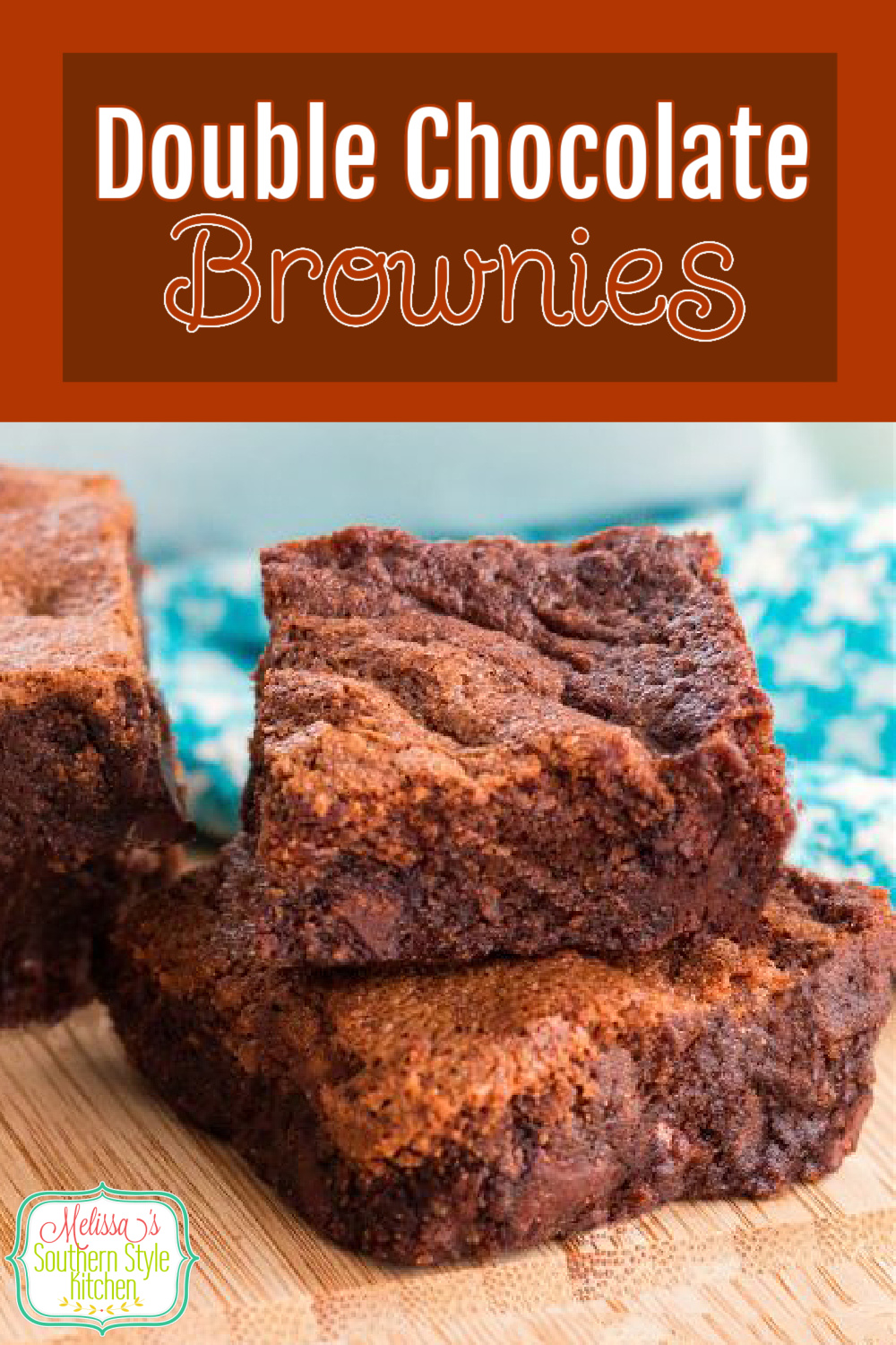 What's better than a chocolate brownie? Double Chocolate Brownies! #brownies #doublechocolatebrownies #browniesrecipes #homemadebrownies #easybrownies #desserts #easyrecipes #chocolate #chocolatedesserts