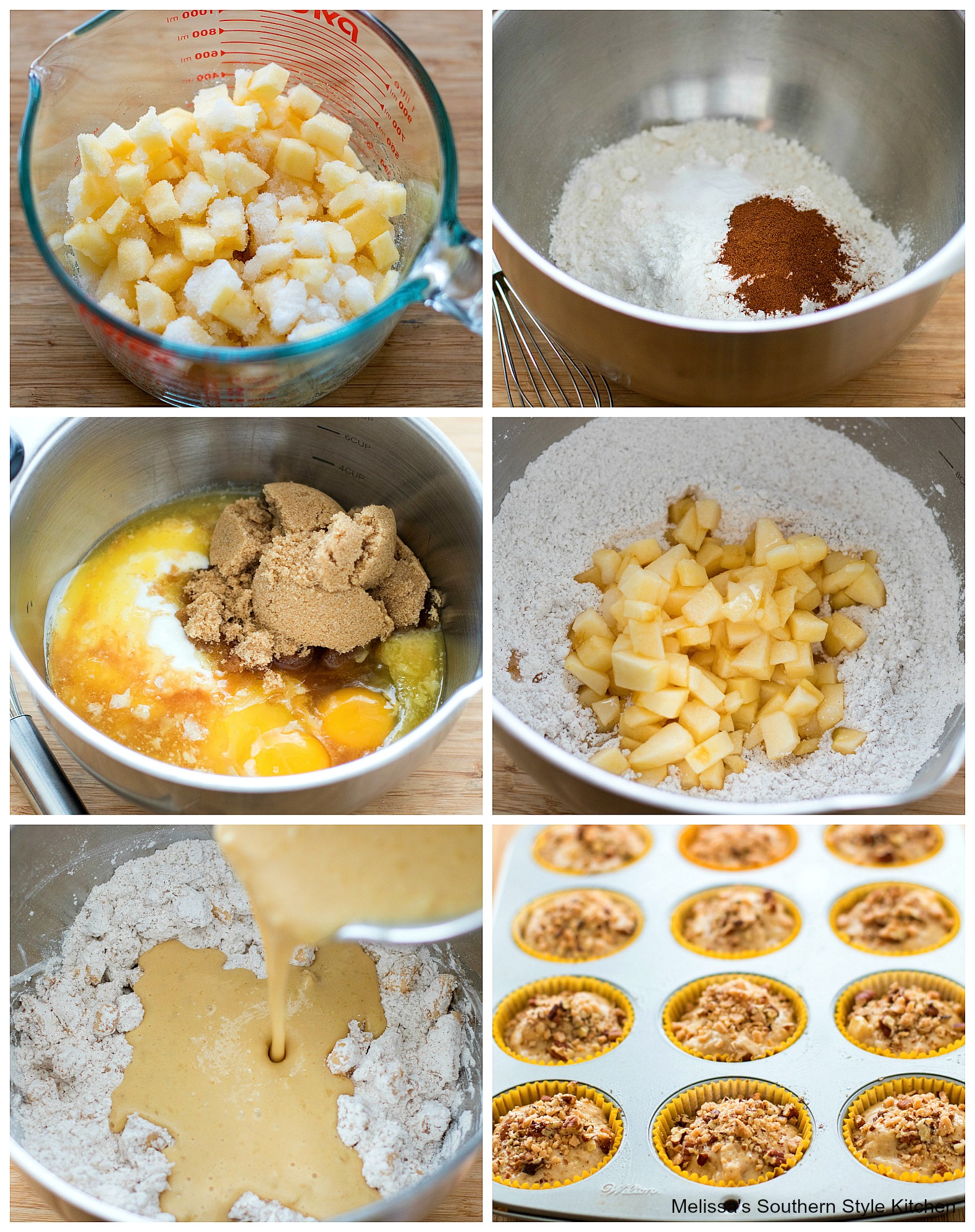 ingredients to make Apple Muffins