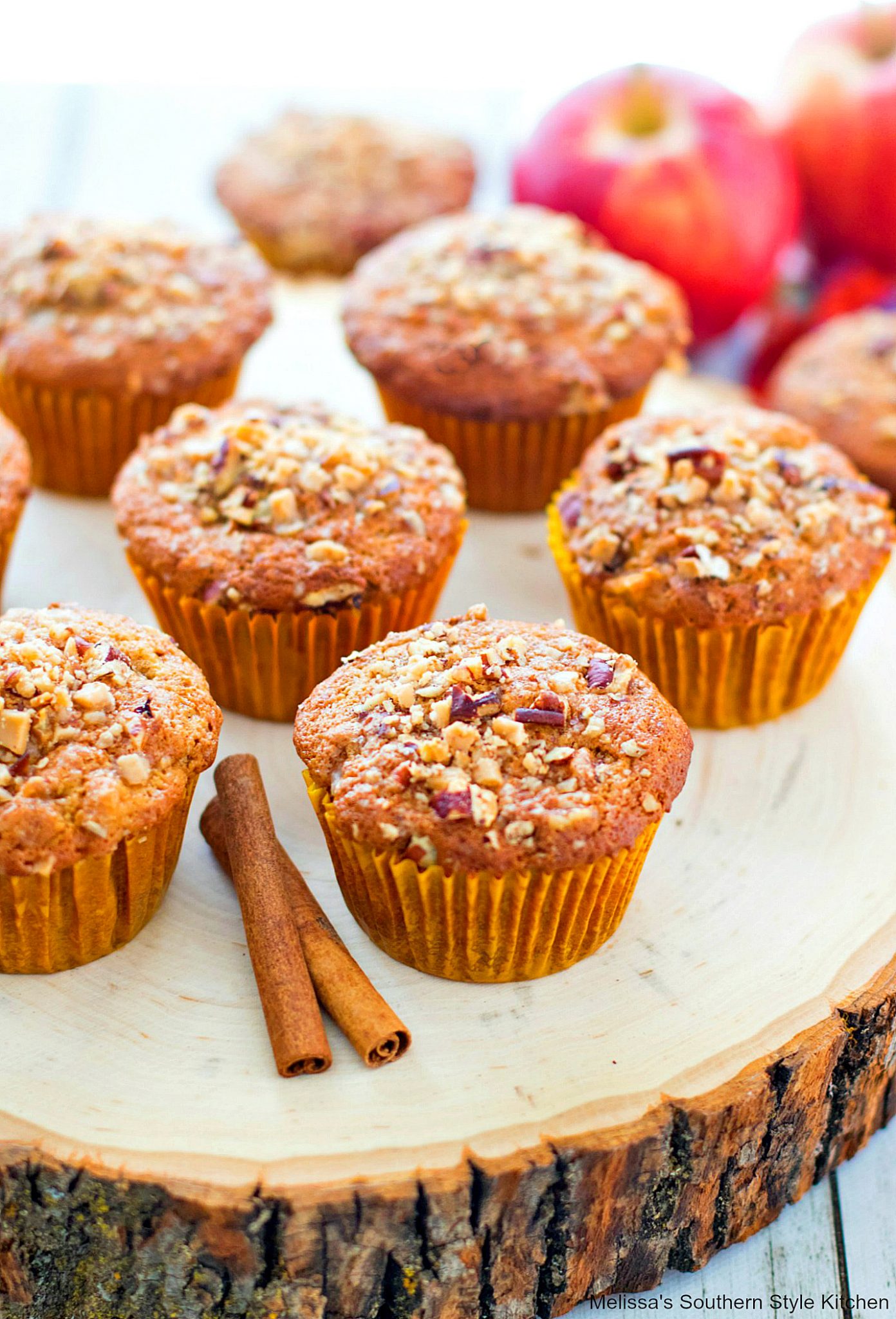 plated Apple Muffins