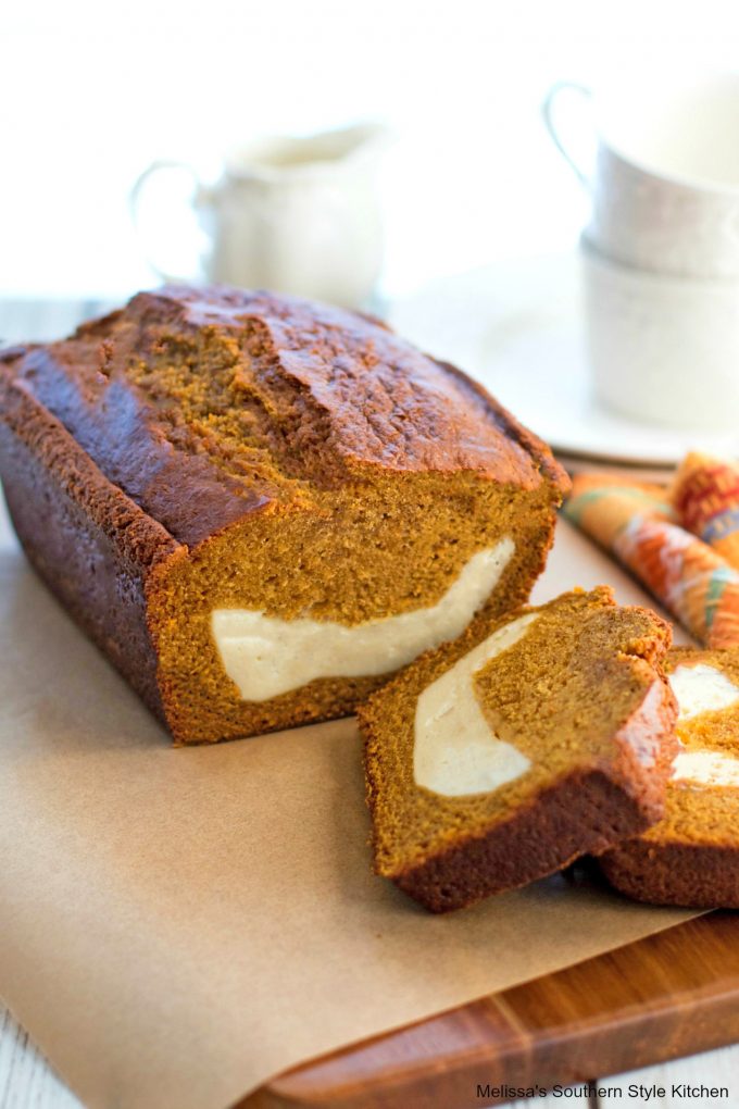 Pumpkin Bread with Cream Cheese Filling