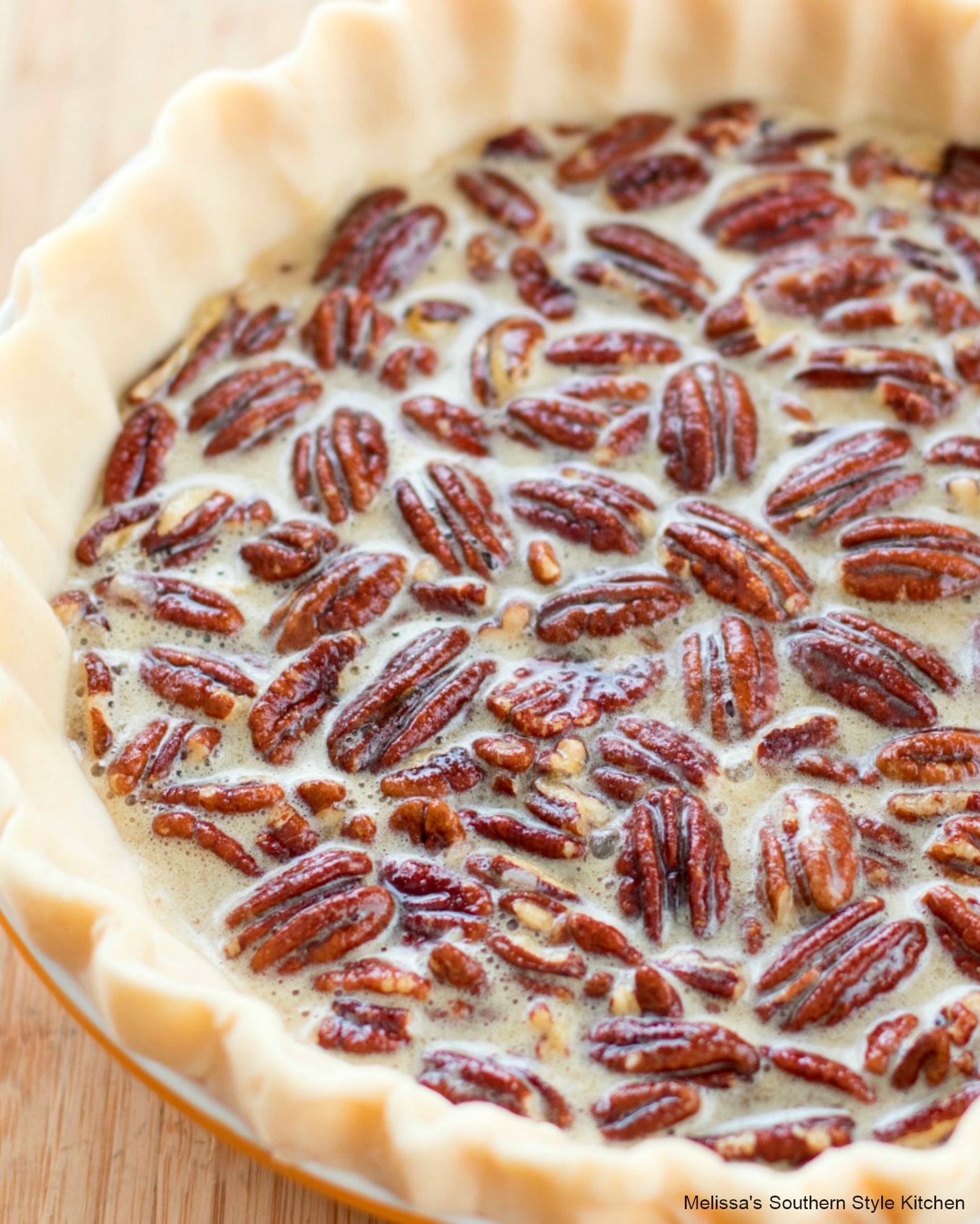 unbaked Southern Pecan Pie 
