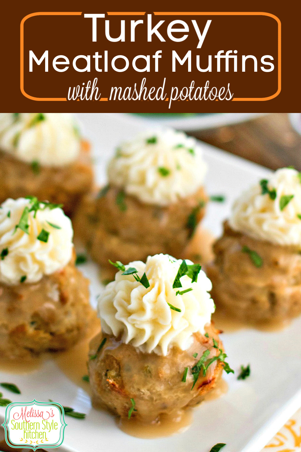 Top these mouthwatering turkey meatloaf muffins with a dollop of mashed potatoes for the finishing touch #meatloaf #turkeymeatloaf #meatloafmuffins #thanksgiving #fallrecipes #turkeyrecipes #kidfriendlyfood #dinner #dinnerideas #southernfood #southernrecipes #holidayrecipes via @melissasssk