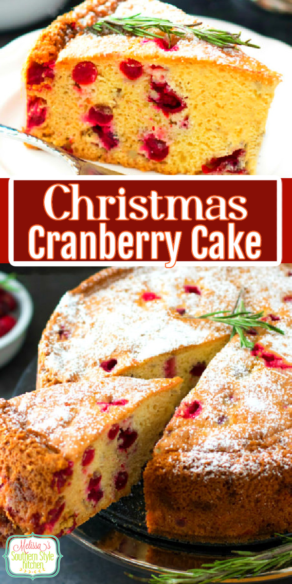 The perfect cake for holiday breakfasts, brunch and dessert for the holiday season #christmascranberrycake #cakes #cakerecipes #cranberrycake #christmascakerecipes #holidaybaking #Christmasdesserts #dessertfoodrecipes #desserts #cake #southerncakes #southernrecipes via @melissasssk