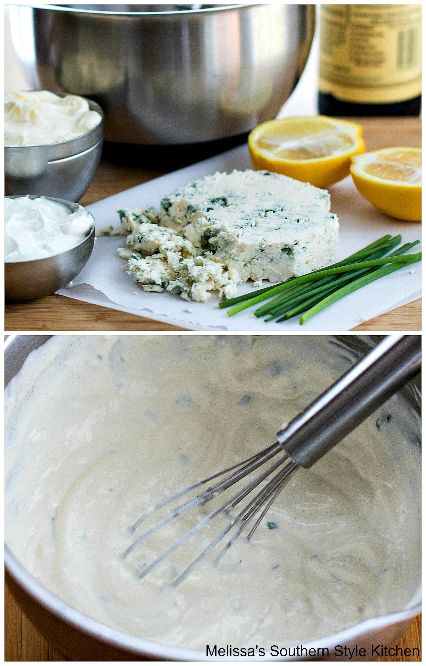 ingredients to make blue cheese dressing 