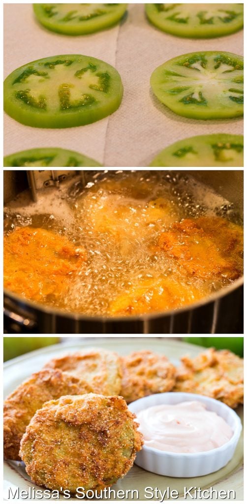 Step-by-step preparation images and ingredients for frying tomatoes