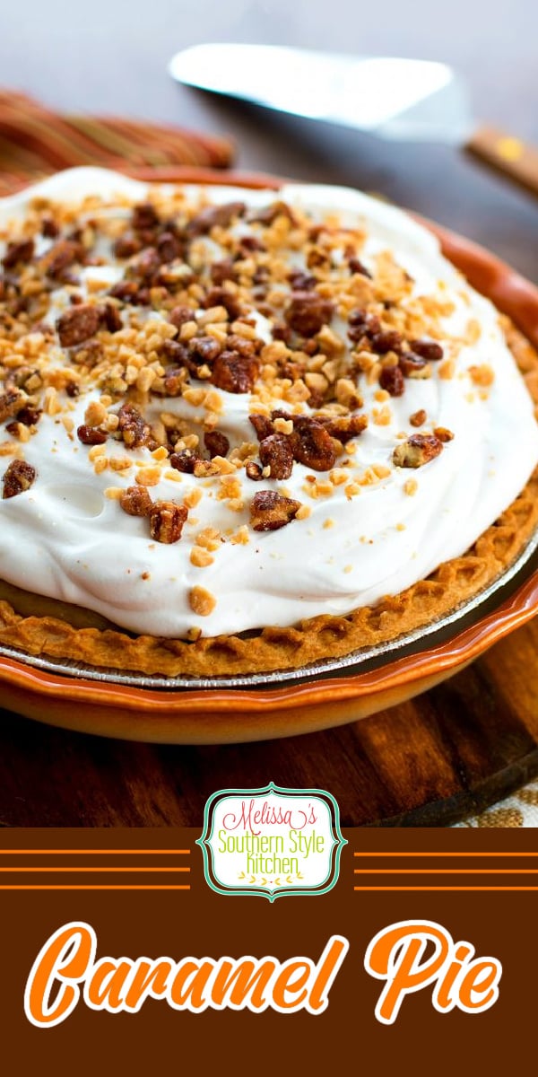 Rich and buttery Caramel Pie Recipe is a sweet ending to any meal #caramelpie #caramel #pierecipes #caramelpierecipe #desserts #dessertfoodrecipes #holidaypies #holidaydesserts #christmasdesserts #thanksgivingpierecipes #southernfood #southernrecipes #caramelpierecipe #homemadecaramelpie #bestcaramelpierecipe #southerncaramelpie