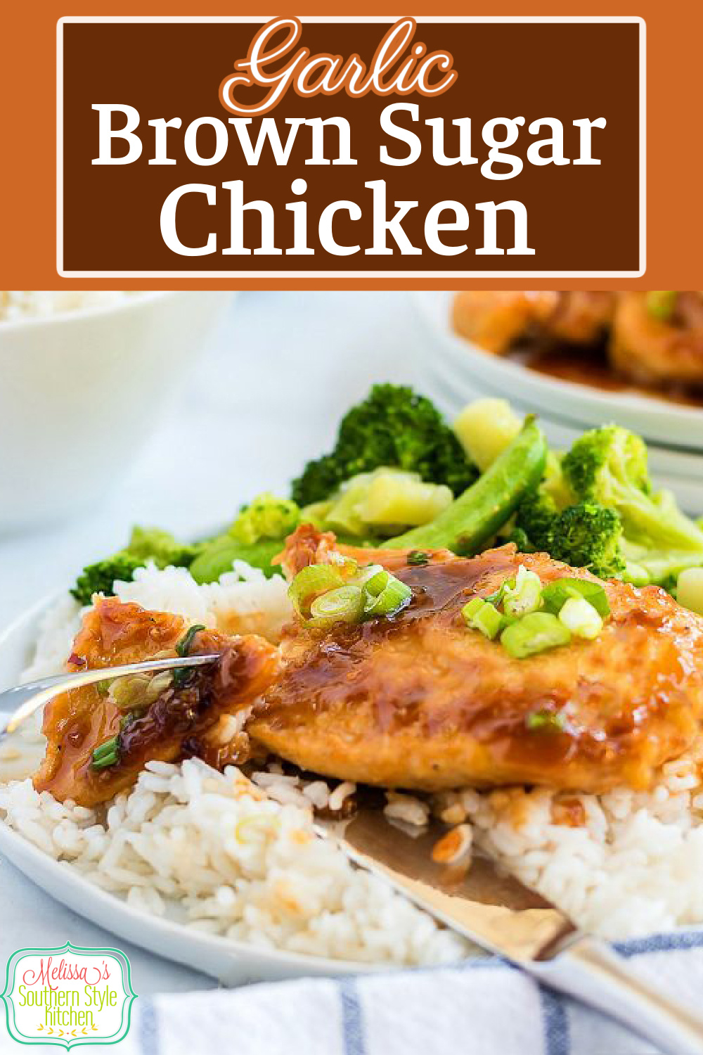 You can have this flavorful Garlic Brown Sugar Chicken on the table in 20 minutes #garlichicken #garlicbrownsugarchicken #chickenrecipes #easychickenrecipes #dinner #dinnerideas #southernfood #southernrecipes #bonelesschicken #chickenbreastrecipes via @melissasssk