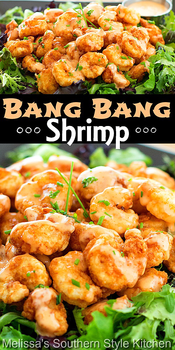 Save money and make this better-than-copycat Bang Bang Shrimp at home #bangbangshrimp #shrimprecipes #dinner #dinnerideas #seafoodrecipes #copycatrecipes #seafood #shrimp #friedshrimp #appetizers #spicy #food #recipes