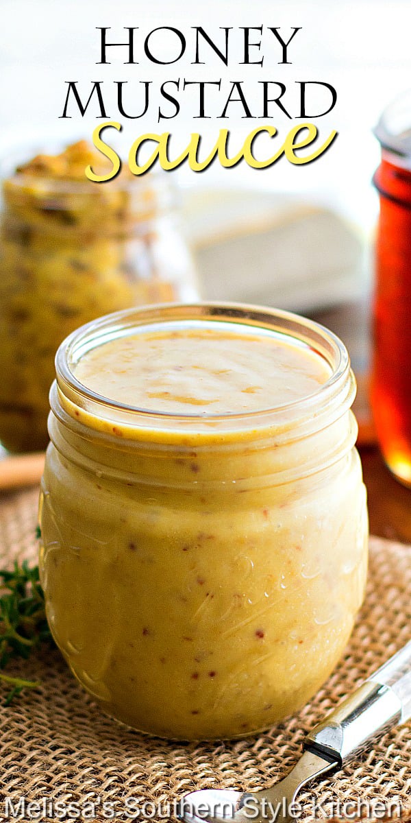 This Honey Mustard Sauce can be enjoyed on salads, as a dip for chicken and fries or a condiment for sandwiches and burgers #honeymustard #honeymustardsauce #condimentrecipes #homemadehoneymustard #dips #appetizers dinnerideas #mustard #southernfood #southernrecipes via @melissasssk