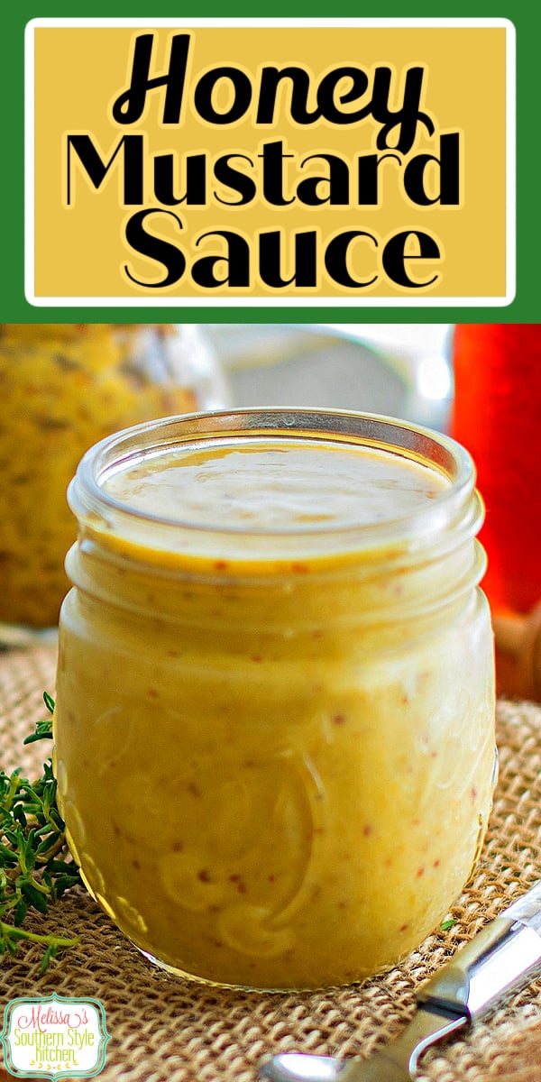 This Honey Mustard Sauce can be enjoyed on salads, as a dip for chicken and fries or a condiment for sandwiches and burgers #honeymustard #honeymustardsauce #condimentrecipes #homemadehoneymustard #dips #appetizers dinnerideas #mustard #southernfood #southernrecipes via @melissasssk