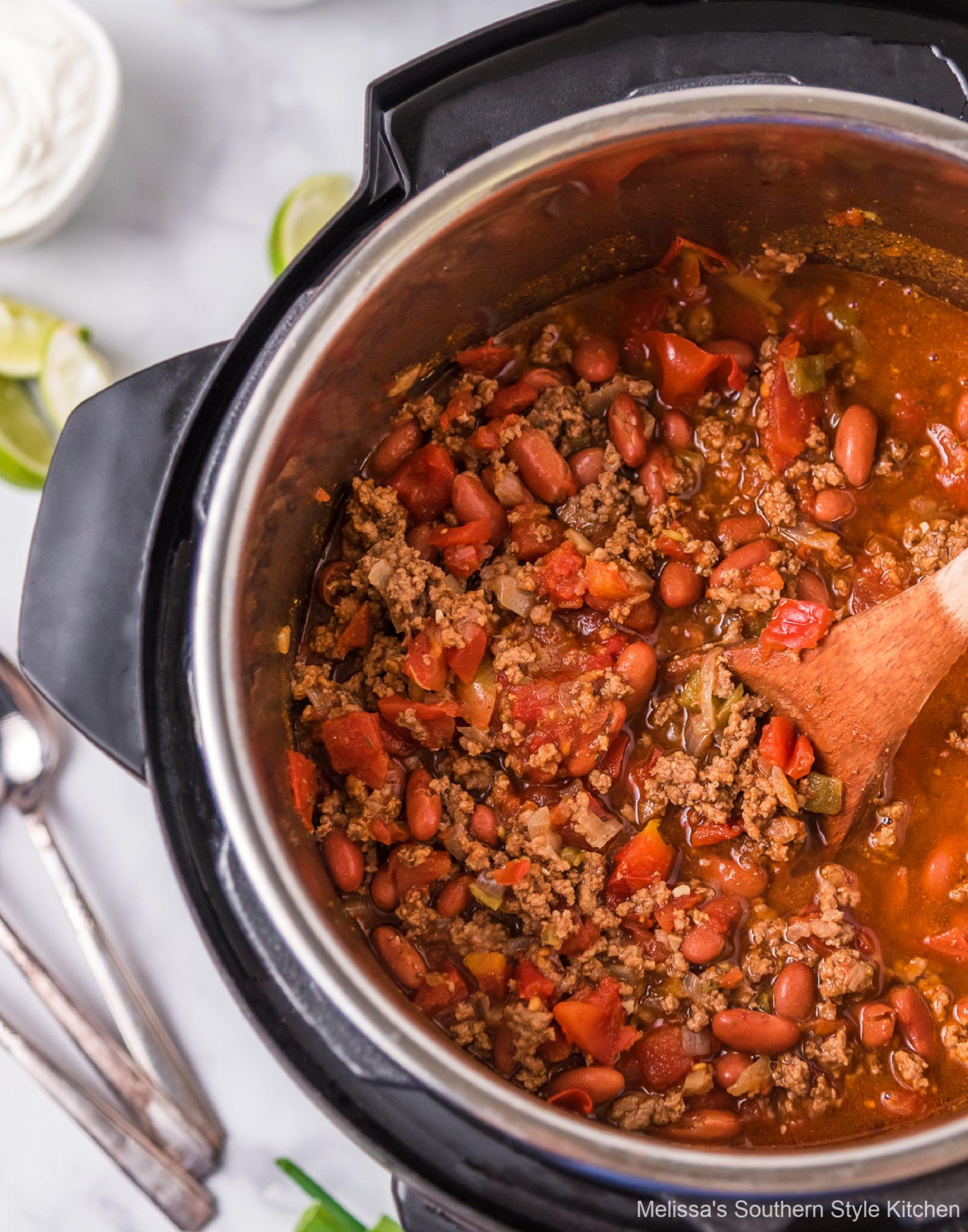 Instant Pot Beef and Bean Chili 