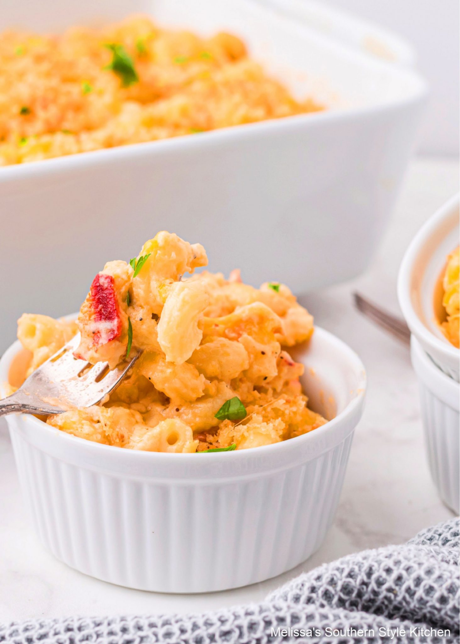 plated Lobster Mac and Cheese