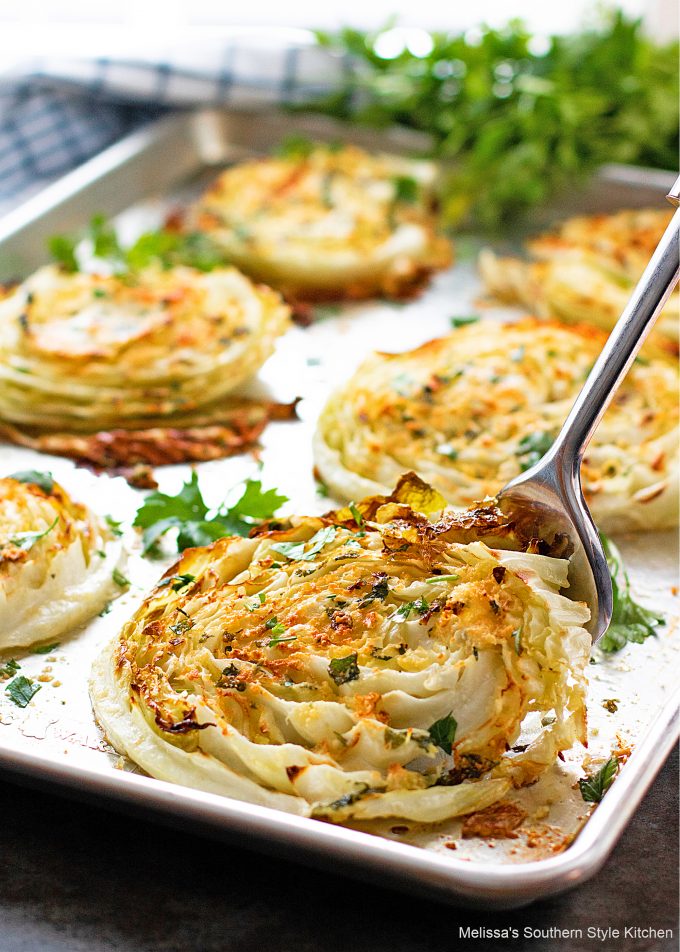 Oven Roasted Cabbage Steaks 