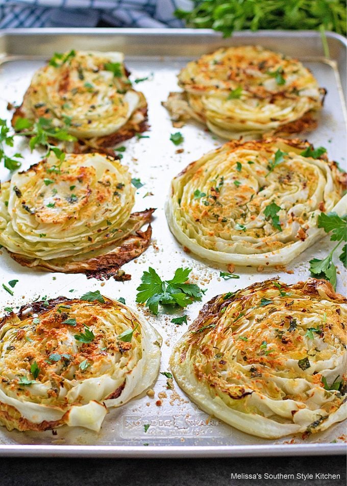 Oven Roasted Cabbage Steaks 