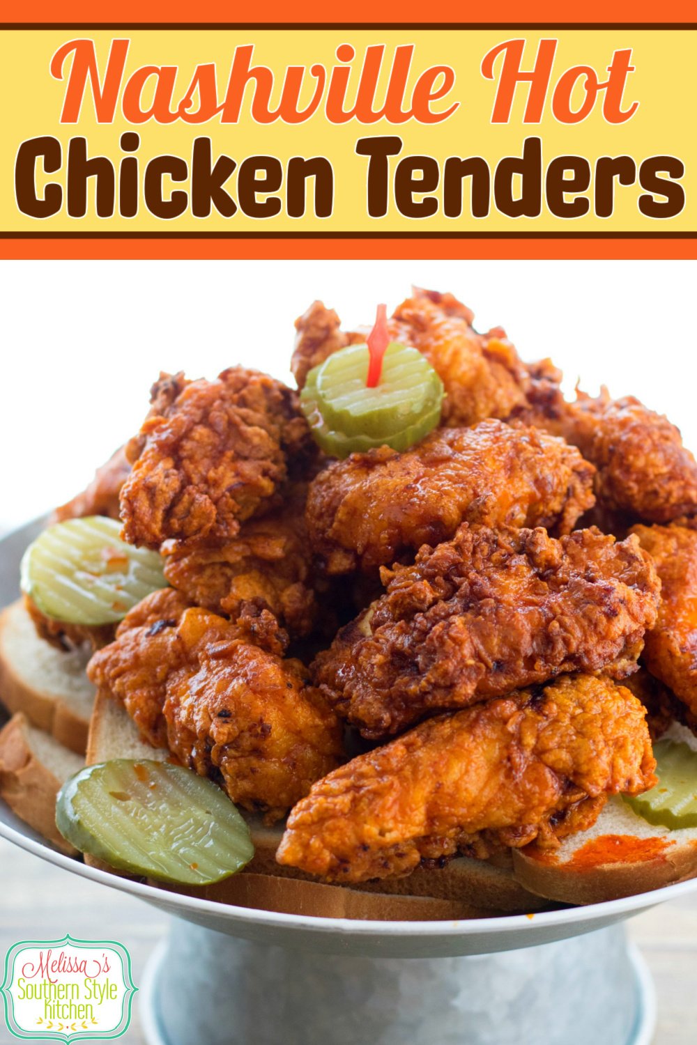 These Nashville Hot Chicken Strips are melt in your mouth tender, and are guaranteed to add a kick to your meal #nashvillehotchickenrecipe #nashvillehotchickenstrips #hotchicken #bestnashvillehotchicken #easychickenbreastrecipes #southernrecipes #southernfood #chicken #chickenbreasts #friedchicken #southernfriedchicken via @melissasssk