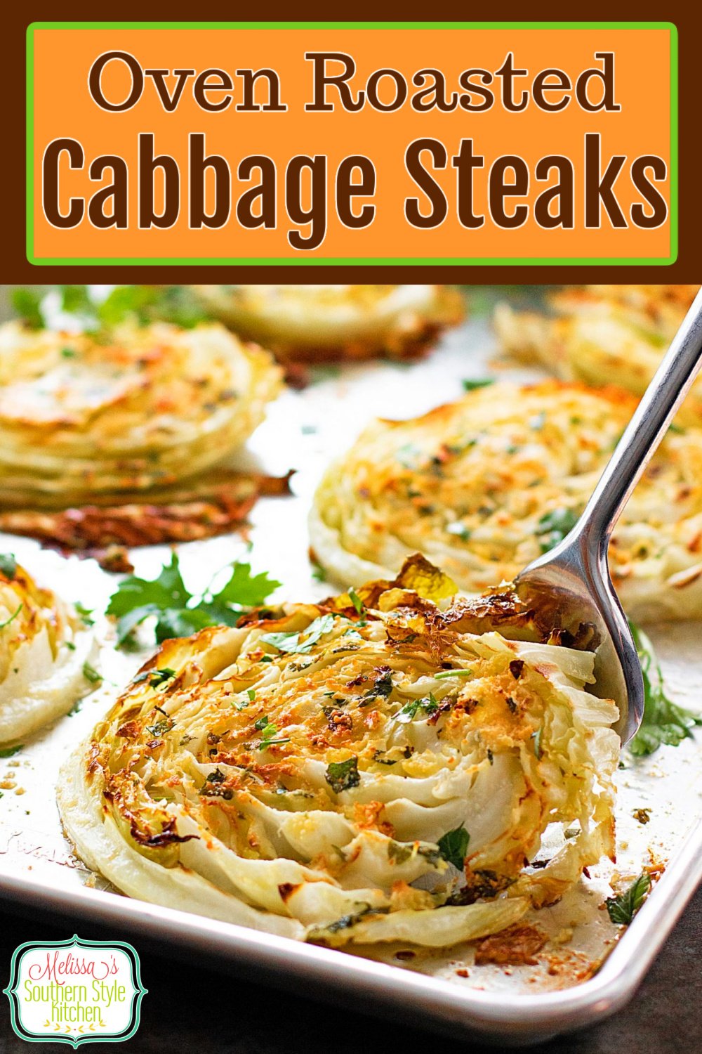 These Oven Roasted Cabbage Steaks make an inexpensive main dish or as a side dish alongside your favorite entrees #cabbagesteaks #roastedcabbage #lowcarbrecipes #cabbage #ovenroastedcabbage #roastedvegetables #sidedishrecipes #southernfood #southernrecipes via @melissasssk